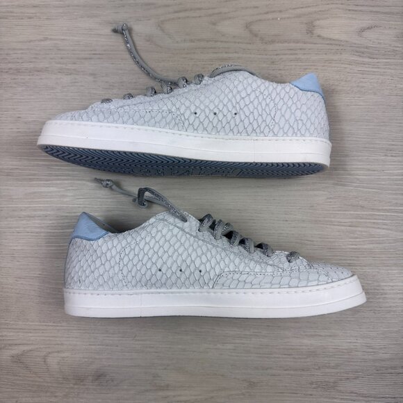 P448 John Margot Sneaker Womens 39 8.5 Sky Blue White NEW $298 - Picture 10 of 12